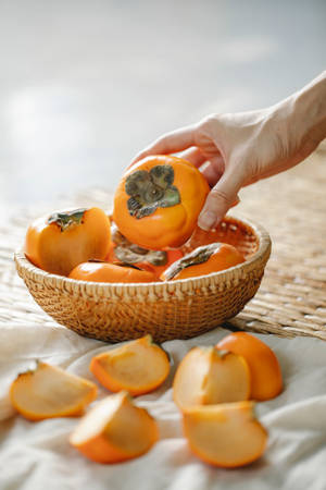 Persimmon Fruit Wallpaper