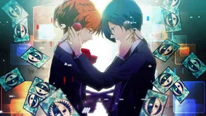Persona 3 Male And Female Protagonist Wallpaper