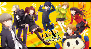Persona 4 Characters Having Fun Wallpaper