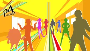 Persona 4 Colorful Silhouettes Wallpaper