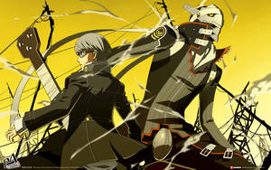 Persona 4 The Animation Yellow Yu And Izanagi Wallpaper
