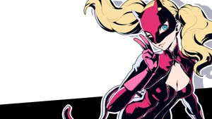 Persona 5 4k Takamaki Catsuit Wallpaper