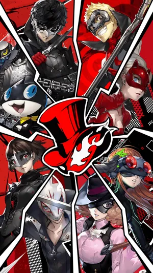 Persona 5 Phantom Thieves Members Collage Wallpaper