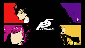 Persona 5 Ren Amamiya And Casts Wallpaper