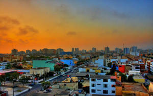 Peru Lima City In Sunset Wallpaper