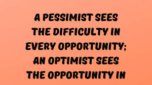 Pessimistic Orange Wallpaper