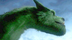 Pete's Dragon Gazing Sideways Wallpaper