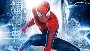 Peter Parker, Aka Spider-man, Surfing The Web On His Computer Wallpaper
