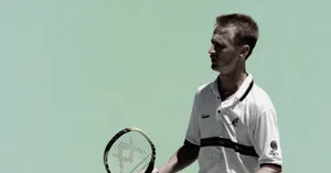 Petr Korda In Action During A Professional Tennis Match Wallpaper