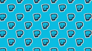 Pewdiepie Blue Brofist Pattern Wallpaper