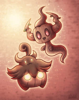 Phantump Orange Aesthetic Art Wallpaper