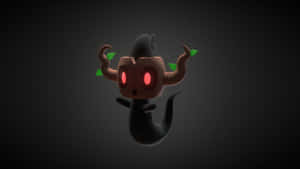 Phantump With Glowing Red Eyes Wallpaper