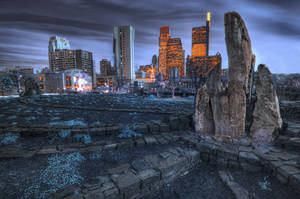 Philadelphia Rock Statue In Park Wallpaper