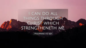 Philippians 4:13 Versed Wallpaper