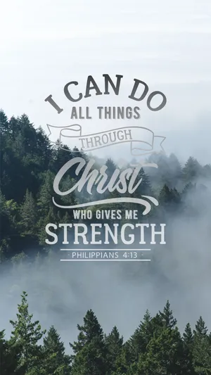 Philippians Strength Jesus Quotes Wallpaper