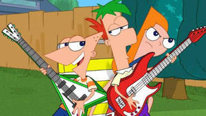 Phineas And Ferb Rockstar Wallpaper