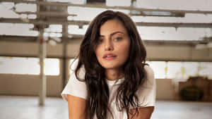 Phoebe_ Tonkin_ Intense_ Gaze_ Industrial_ Backdrop.jpg Wallpaper