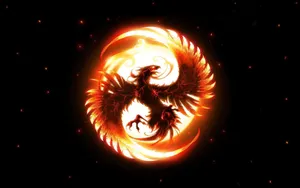 Phoenix Fireball Art Hd Wallpaper