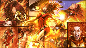 Phoenix Force Jean Grey Digital Artwork Wallpaper