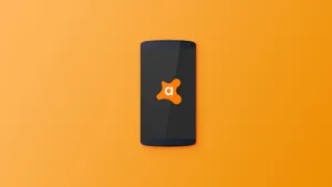 Phone Displaying Avast! Antivirus Logo Wallpaper