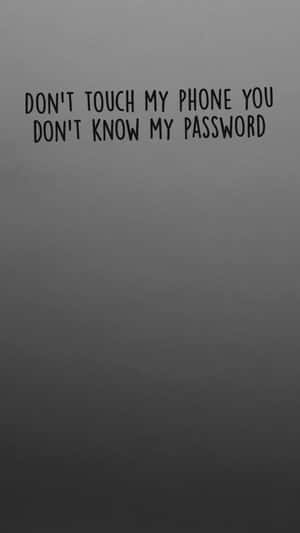 Phone Password Warning Background Wallpaper