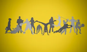 Physical Education Yellow Vector Art Wallpaper