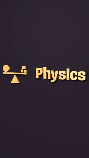 Physics Symbol Black Wallpaper