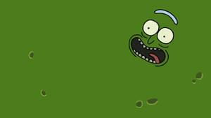 Pickle Rick Face Wallpaper