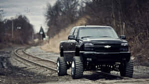 Pickup Truck Black 2006 Chevrolet Silverado 1500 Wallpaper