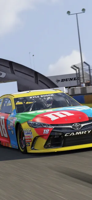 Picture Show Your Nascar Spirit With The Nascar Iphone Wallpaper