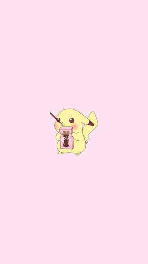 Pika Pocky Soft Aesthetic Wallpaper