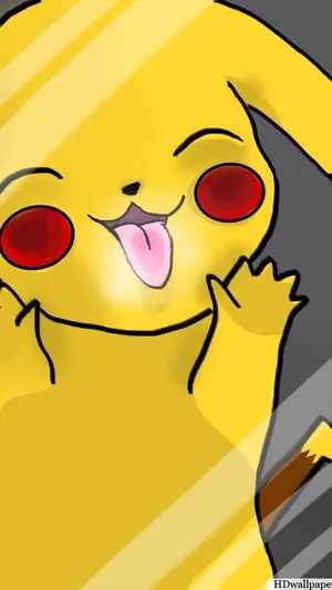 Pikachu Peeping Through Glass Wallpaper