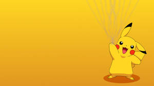 Pikachu Unleashes A Powerful Thunderbolt Wallpaper