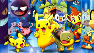 Pikachu With Pokemon Friends Wallpaper
