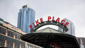 Pike Place Market Establishment Sign Wallpaper