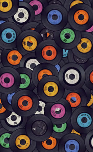 Pile Of Vinyl Record Wallpaper