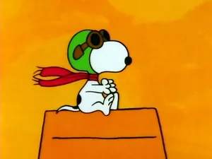 Pilot Snoopy Imagination Wallpaper