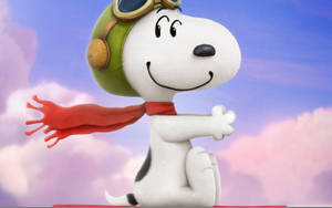 Pilot Snoopy Red Scarf Wallpaper