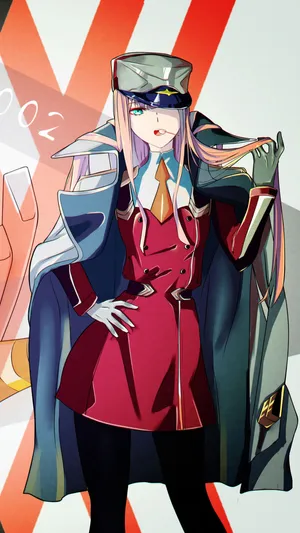 Pilot Zero Two In Jacket Wallpaper
