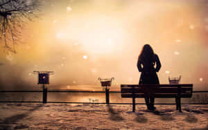 Pin Sad Woman Student Loneliness Wallpaper