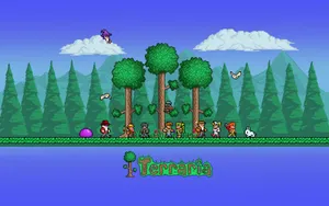 Pine Trees Forest Terraria Wallpaper
