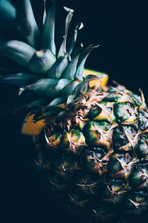 Pineapple Close-up Photography Wallpaper