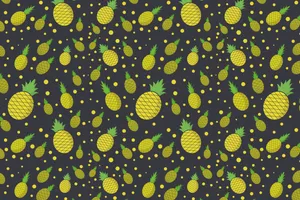 Pineapple Pattern Wallpaper