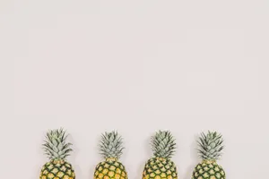 Pineapples Summer Mood Wallpaper