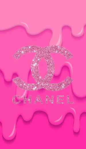 Pink Aesthetic Chanel Logo Wallpaper