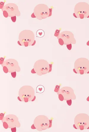 Pink Aesthetic Kirby Wallpaper