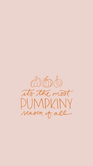 Pink Aesthetic Pumpkiny October Wallpaper