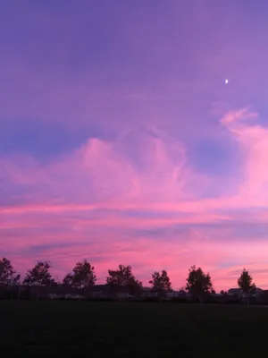 Pink Aesthetic Sunset Sky Wallpaper