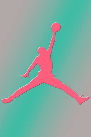 Pink Air Jordan Logo Wallpaper