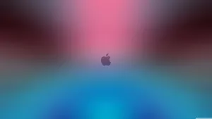 Pink And Blue Apple Wallpaper